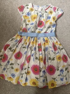 M&S Girls floral Print Party Summer Dress age 5-6 Years - Picture 1 of 6