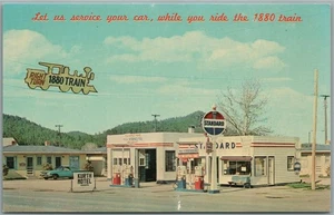 HILL CITY SD STANDARD OIL GAS STATION VINTAGE POSTCARD - Picture 1 of 2