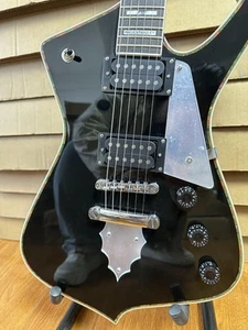 Ice Beauty black electric guitar black fretboard 2H pickup mahogany body - Imagen 1 de 18