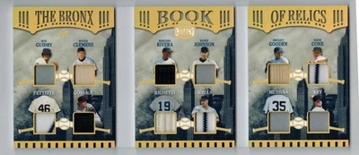 2025 LEAF BRONX LEGACY BOOK 12 RELICS JERSEY 1/1 CLEMENS RIVERA GUIDRY PETTITTE - Image 1 of 2