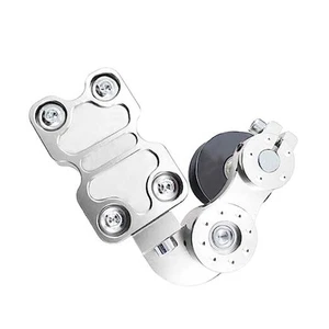 Universal Motorrad CNC Aluminium Kettenversteller Spanner modifiziert silber - Bild 1 von 8