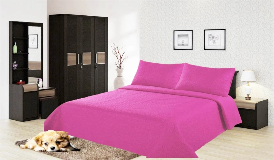 NEW All Seasons Coverlet Bed Top Dressing Bedding Quilted Bedspread Pillow Shams - Image 1 of 1