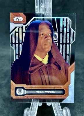 2024 Topps Star Wars High Tek Mace Windu 1/1 Black.  Samuel L. Jackson.   - Image 1 of 2