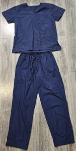 Dagacci Peeling Set Damen Gr. M Uniform oben & unten mehrere Taschen dunkelblau - Bild 1 von 12