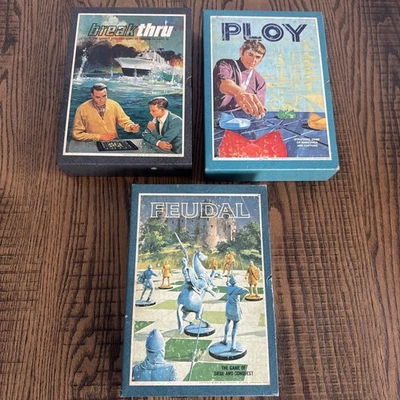 Lote de Juego de Mesa Feudal Break Thru Ploy De Colección En Caja Juego 1965-70 Foto 1 de 4