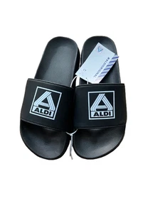 ALDI Aldiletten Badepantoletten Badelatschen Badesandalen Schwarz Größe 41 - Bild 1 von 1