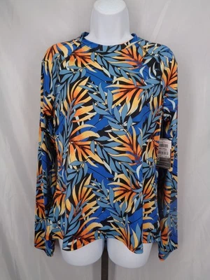 The American Outdoorsman Palm Leaf Long Sleeve Raglan Sun Tee Size Large New - Image 1 of 4