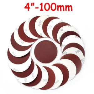 100 mm 4 Zoll Schleifscheiben Körnung 60 - 2000 Schwingschleifer Pads Klett Schleifpapier - Bild 1 von 5