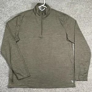 Vuori Ease Performance Pullover Shirt Mens Medium Green 1/2 Half Zip Outdoor 2.0 - Picture 1 of 6