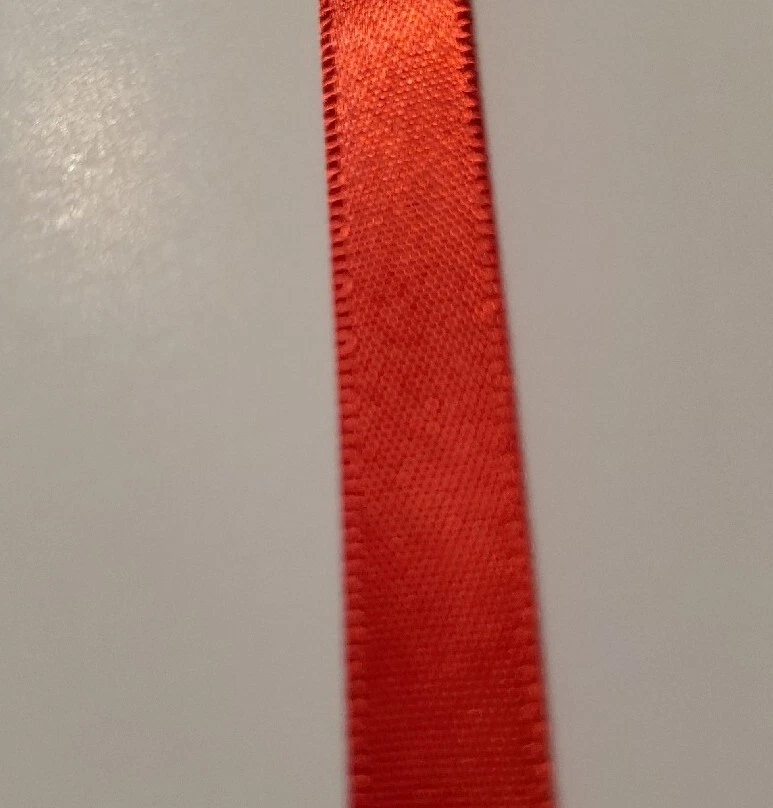 Double Faced Satin Ribbon, 3/8-Inch, 10 Yards color stem red - Image 1 of 3
