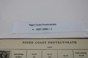Vintage Stamp, Niger Coast Protectorate, 1800s, 1897-1900, One Half Penny - Picture 1 of 2