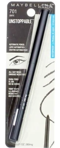 MAYBELLINE UNSTOPPABLE AUTOMATIK WASSERDICHT EYELINER BLEISTIFT - ONYX (701) SCHWARZ - Bild 1 von 2