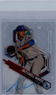 2018 Bowman High Tek: Prospects Autograph Mitchell White AU Auto Dodgers - Image 1 of 2