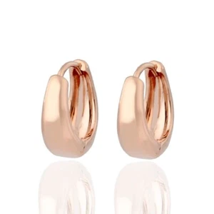 Women Smooth Hoop Earring Ladies Exquisite Ear Dangle Wedding Ear Dangle 1Pair - Picture 1 of 14