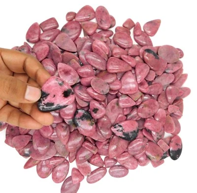 Natural Rhodonite Loose Gemstone, Beautiful Mix Shape, handmade Cabochon 71896 - Image 1 of 4