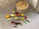 Vintage Miniature Food Lot Plastic Dollhouse Food Accessories