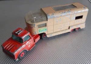 MATCHBOX KING SIZE no k-18 DODGE TRACTOR with ARTICLATED HORSE VAN - Picture 1 of 12