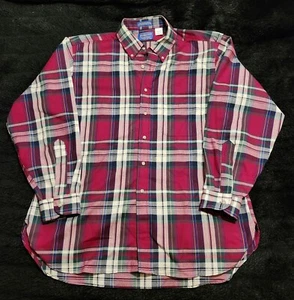 Kariertes SIR PENDLETON feines Kammgarnhemd 100 % reine Schurwolle Made in USA Größe XL - Bild 1 von 8