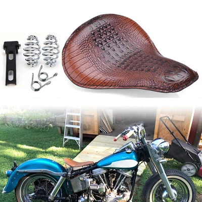 Muelle de asiento individual grande de 13" para motocicleta Harley Davidson Sportster 883 Bobber Foto 1 de 4