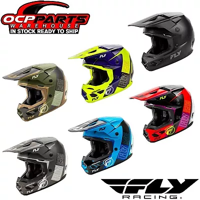 NEW 2025 FLY RACING KINETIC RALLY MOTOCROSS OFF ROAD HELMET - PICK COLOR & SIZE - Image 1 of 3