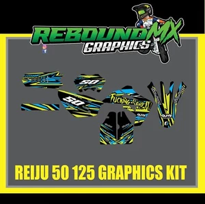 REIJU MRT 50 125 FULL GRAPHICS KIT-FULL STICKER KIT-DECALS-MX - Picture 1 of 3