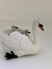  Schleich White Swan with Cygnets. Rare, Retired