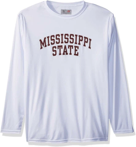 NEW Mississippi State Bulldogs Long Sleeve Moisture Wicking T-Shirt Youth Sz XL Cover