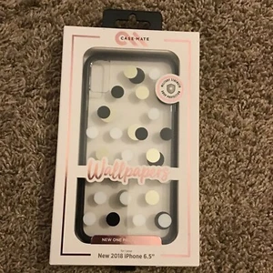 Neu im Karton Case Mate Wallpapers Hülle iPhone XS Max klar gepunktet - Bild 1 von 3