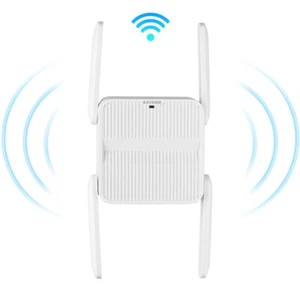 WiFi 6 Repeater Extender 1500Mbps Signal Booster Amplifier 4*2dbi Antennas - Afbeelding 1 van 18