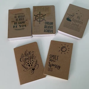 14 quaderni diario di viaggio Kraft motivazionale quaderno varietà carta foderata 4x5,75 - Foto 1 di 8