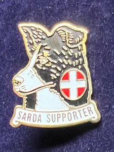 SARDA SUPPORTER (SEARCH & RESCUE DOG ASSOCIATION) BORDER COLLIE SWISS PIN BADGE - Picture 1 of 3