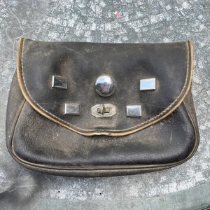 ORIGINAL WINDSHIELD TOOL BAG HARLEY KNUCKLEHEAD PANHEAD SHOVELHEAD BUCO CHOPPER - Picture 1 of 10