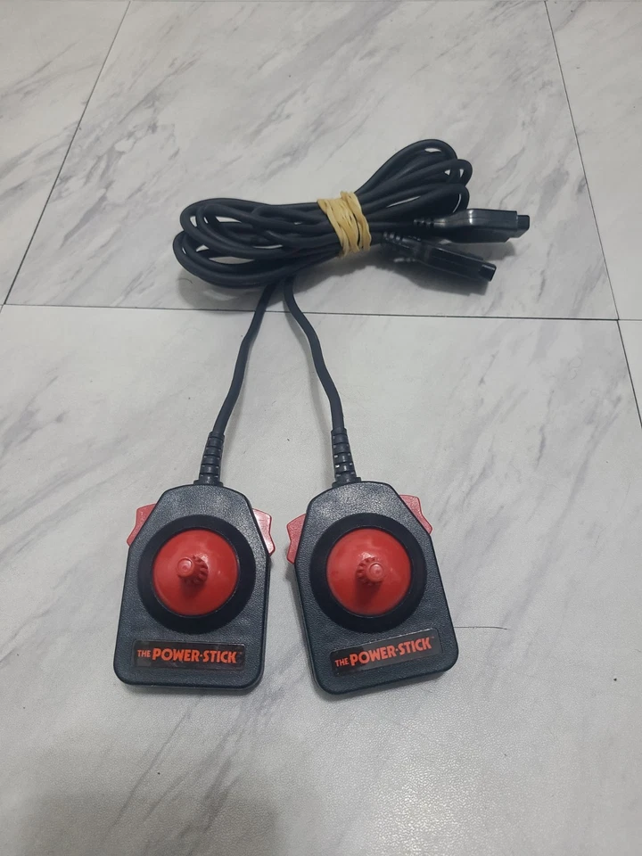 Amiga The Power Stick Atari 2600/7800 Commodore 64 Controllers Lot Of 2 Joystick - Image 1 of 4