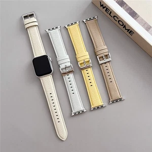 Correa de cuero genuino para Apple Watch Ultra 9 8 7 6 5 SE 40/44/41/45/49 mm - Imagen 1 de 12