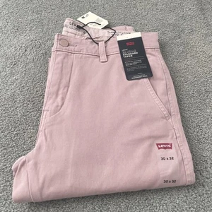 Pantalones chinos Levi's XX para hombre talla medida Cónico elástico informal de algodón rosa 30 x 30 - Imagen 1 de 12