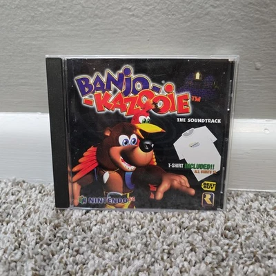 Nintendo 64 N64 Banjo Kazooie The Soundtrack CD 1998 Best Buy Rare No T-Shirt - Bild 1 von 4