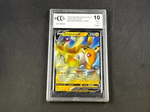 2020 POKEMON SWORD & SHIELD VIVID VOLTAGE AMPHAROS V BCCG 10 - Picture 1 of 2