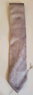 Brioni 100% Silk Tie Made in Italy – Champagne / Ivory Satin Finish - image 1 of 4