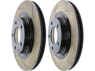 STOPTECH 1993-1995 MAZDA RX7 RX-7 FD3S REAR SLOTTED BRAKE ROTORS DISCS SET PAIR - Image 1 of 2