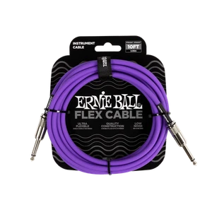 Ernie Ball P06415 Flex Instrument Cable Straight 10ft Purple - Picture 1 of 1