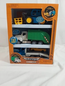 NEW Driven By Battat 3 Pc Micro Urban Worker Fleet Toy Vehicle Set New! - Picture 1 of 8