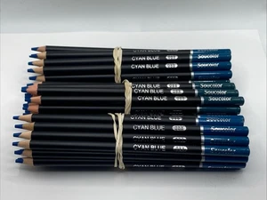 088 CYAN BLUE (60 Count) - Soucolor Colored Pencils  - 4.0 mm Soft Core - Picture 1 of 2
