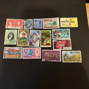 15 Nigeria M/U British Colony Stamps- Lot A-79957 - Picture 1 of 1