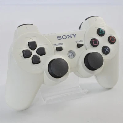 PS3 Controller CERAMIC WHITE CECHZC2J DUAL SHOCK SIXAXIS SONY Playstation3 1930 - Image 1 of 4