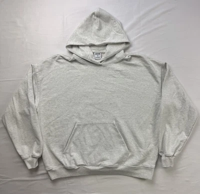 Gymshark女式超大休息日运动衫连帽衫白色Marl中号B2A7P — 第 1/4 张图片