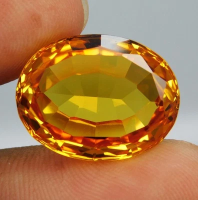 Gorgeous 18.90 Ct Natural Orange Spessartite Garnet Oval Certified Loose Gems - Image 1 of 4
