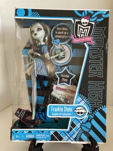 Monster High Frankie Stein Doll 2010 1st Edition Diary Laptop Rare New in Box - Picture 1 of 14