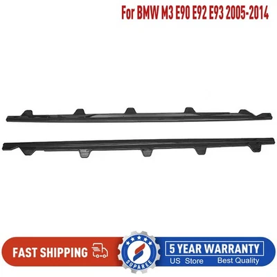 Labio de panel basculante de extensión de faldón lateral negro brillante para BMW M3 E90 E92 E93 2005-14 Foto 1 de 4