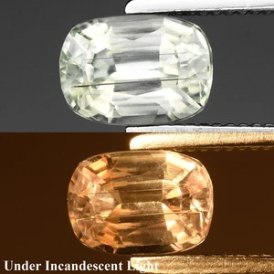 💎 0.69ct 5.8x4.2mm Cushion Natural Color Change Diaspore - Turkey Gemstone - Picture 1 of 6