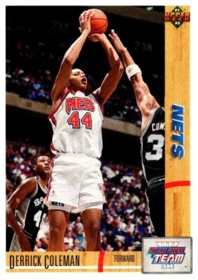 1991-92 Upper Deck Derrick Coleman New Jersey Nets #35 - Image 1 of 2
